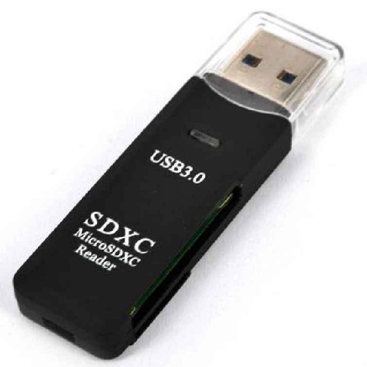 Astrotek USB 3.0 Card Reader for SD and Micro SD Black Colour image 0
