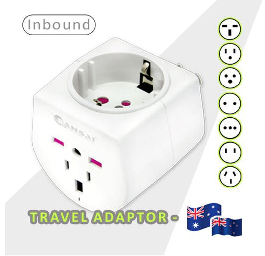Sansai Universal Travel Adaptor 10A 240V 2400W 50Hz compatible for UK/USA/China/ image 0