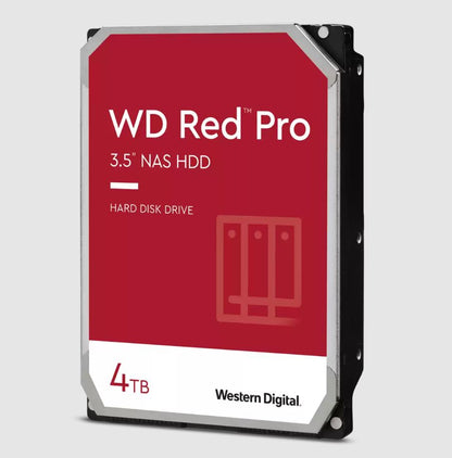 WD Red Pro 4TB 3.5' NAS Hard Drive 7200RPM 256MB Cache 24x7 NASware 5yrs wty image 0