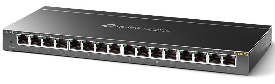 TP-Link TL-SG116E 16-Port Gigabit Unmanaged Pro Switch Desktop/Wall Mounting L2 image 0