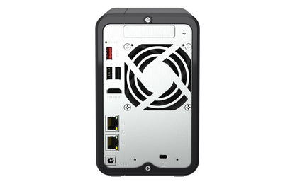 QNAP TS-264-8G 2 Bay desktop NAS 8 GB DDR4 onboard not expandable 2 x 3.5'/2.5' SATA 6Gb/s drive bays 2 x M.2 2280 PCIe Gen 3 x1 slots 2 x 2.5GbE