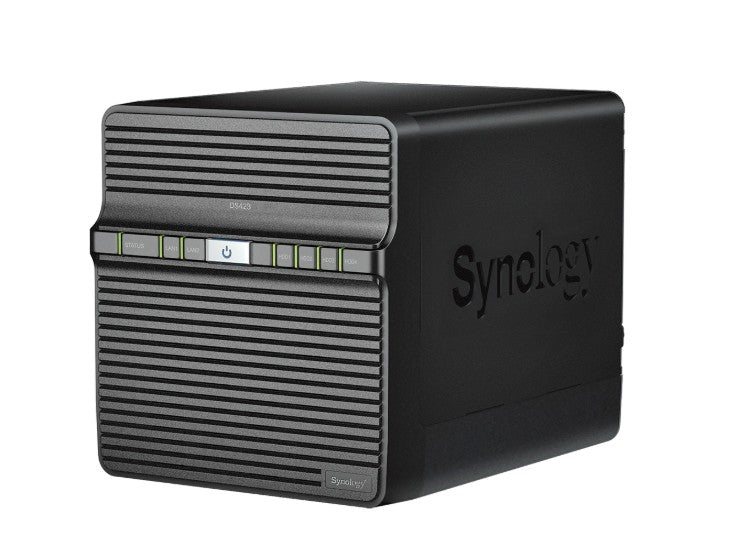 Synology DiskStation DS423 4-Bay 3.5' Diskless 2xGbE NAS, Realtek RTD1619B 4-core (4-thread) 1.7 GHz, 2GB RAM, 3 x USB3.2 - 2 Yr Wty