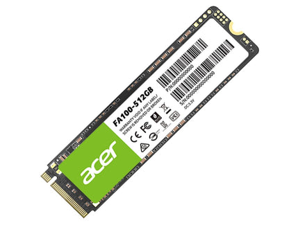 ACER FA100-512GB M.2 NVMe PCIe Gen 3*4 Read speed 3300 MB/ sWrite Speed 2200MB/s  BL.9BWWA.119 - 5 Year Warranty