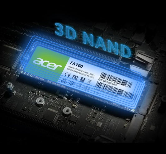ACER FA100-512GB M.2 NVMe PCIe Gen 3*4 Read speed 3300 MB/ sWrite Speed 2200MB/s  BL.9BWWA.119 - 5 Year Warranty