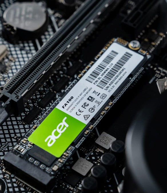 ACER FA100-512GB M.2 NVMe PCIe Gen 3*4 Read speed 3300 MB/ sWrite Speed 2200MB/s  BL.9BWWA.119 - 5 Year Warranty