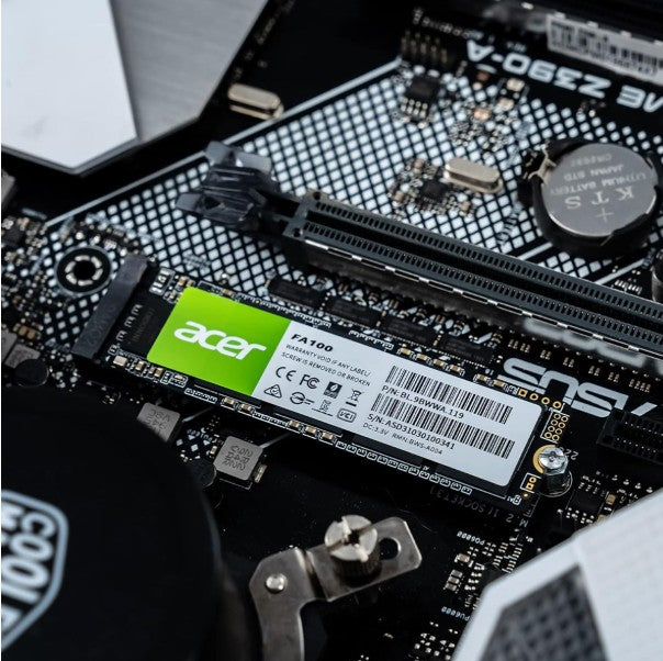 ACER FA100-512GB M.2 NVMe PCIe Gen 3*4 Read speed 3300 MB/ sWrite Speed 2200MB/s  BL.9BWWA.119 - 5 Year Warranty