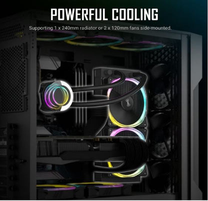 Antec AX90 ATX, 2x 360mm Radiator Support, 4x ARGB 12CM Fans 3x Front & 1x Rear