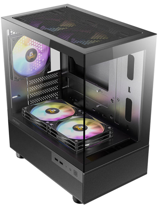 Antec CX200M RGB Elite, mATX, 270 degrees view, USB 3.0 x 2, Audio I/O Bottom. M