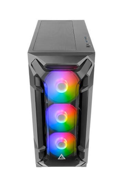 Antec DF600 FLUX ATX,  5 x120mm Fans Included, 3x ARGB & 2x PWM + Fan Controller