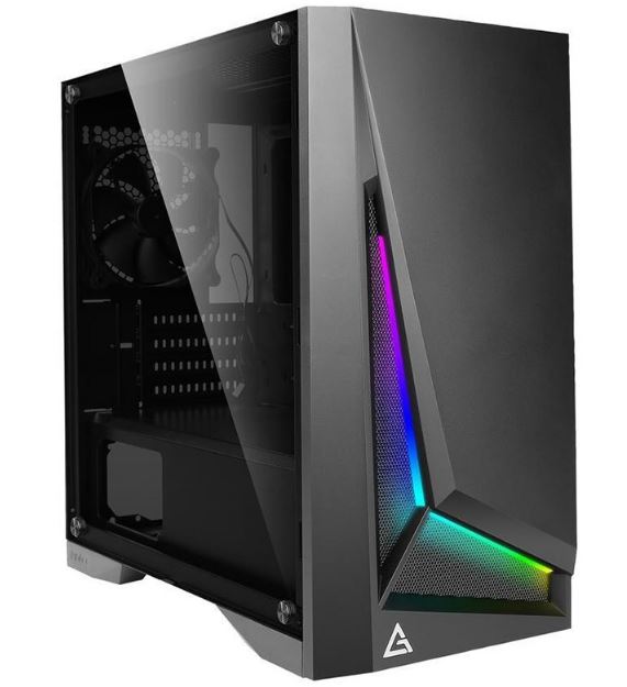 Antec DP301M mATX, ARGB Front LED, Tempered Glass, Up to 6x 120mm Fans, preinsta