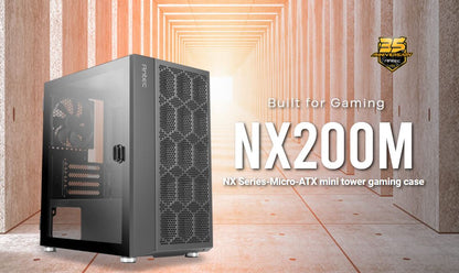 Antec NX200M m-ATX, ITX Case, Large Mesh Front for excellent cooling, Side Windo