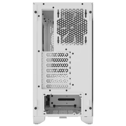 Corsair 3000D AIRFLOW Mid-Tower PC Case - White, ATX, 360mm GPU, 170mm CPU cooler, 220mm PSU, 360mm rad, 2x SP120, 2x USB-C 3.2 Gen 1