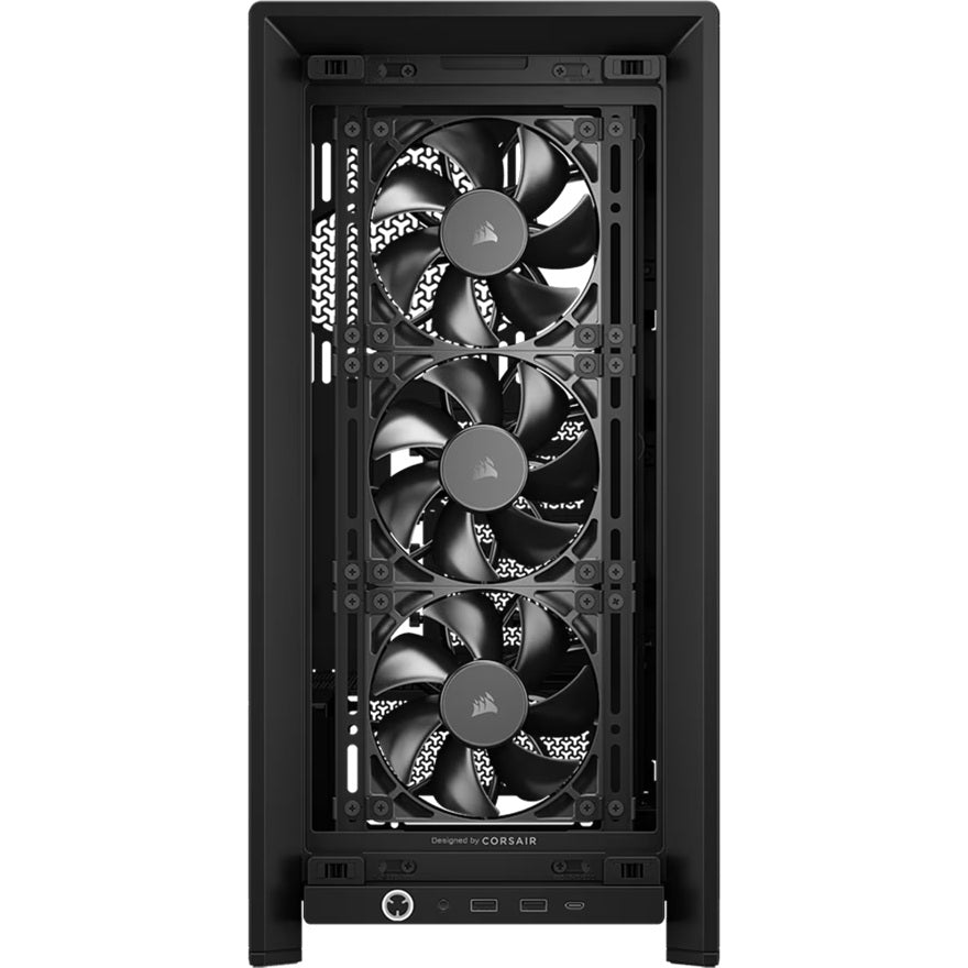 Corsair FRAME 4000D RS Modular Mid-Tower PC Case - Black, ATX, 430mm GPU, 170mm CPU cooler, 360mm rad, 1x USB-C 3.2 Gen 2