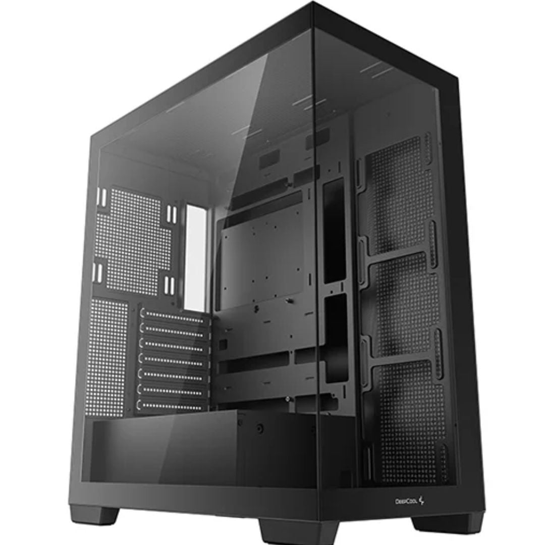 DeepCool CG580 Panoramic ATX Mid-Tower Case, Up to 2x 360mm Radiators, 9x120mm F