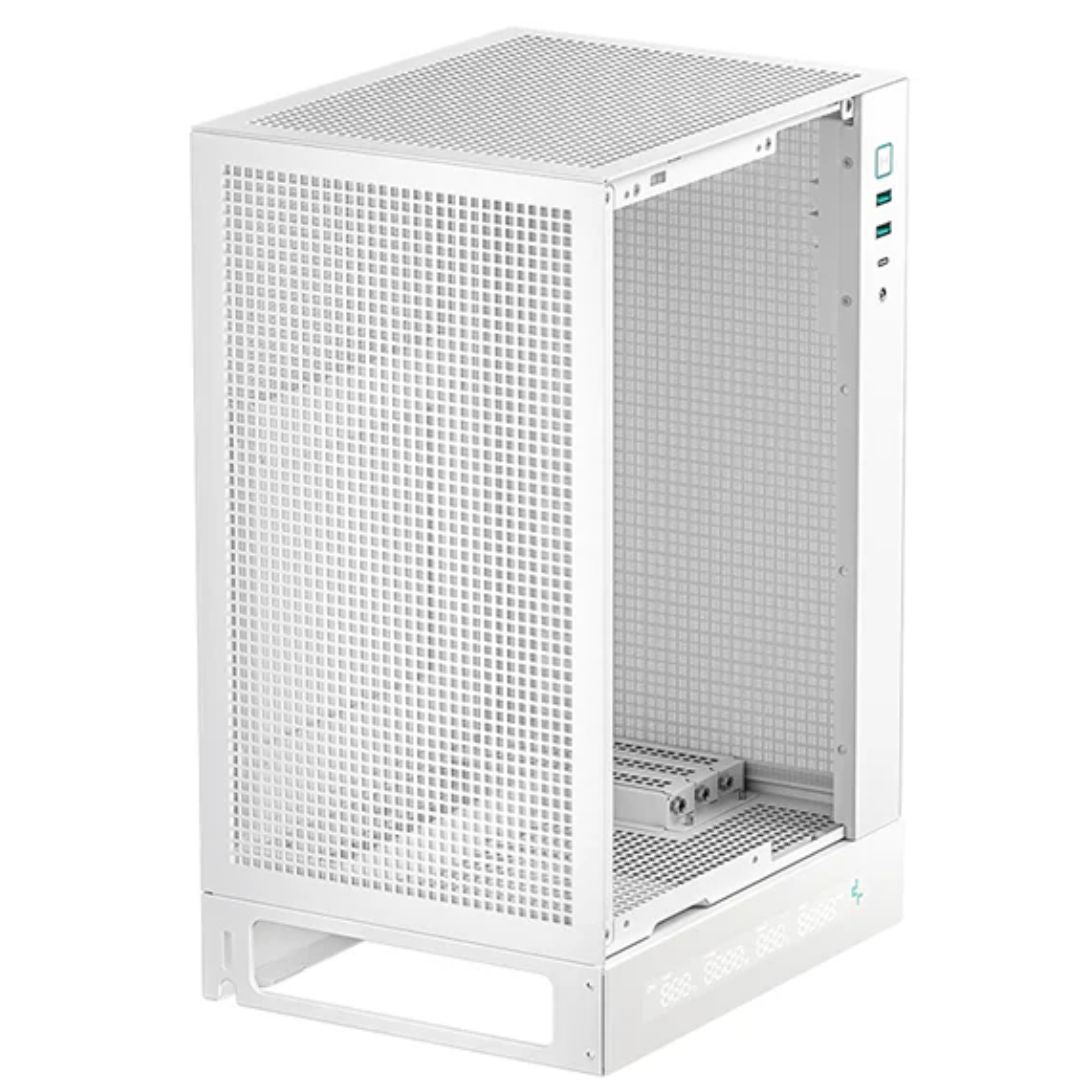 DeepCool CH170 DIGITAL WHT ITX Case, Digital Status Display, Extremely portable