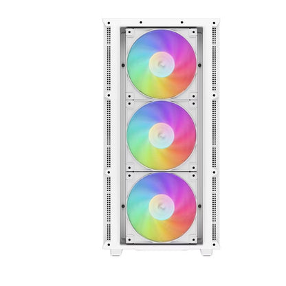 DeepCool CH560 DIGITAL White High Airflow Mid-Tower ATX Case, Digital Status Dis