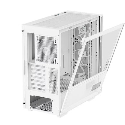 DeepCool CH560 DIGITAL White High Airflow Mid-Tower ATX Case, Digital Status Dis