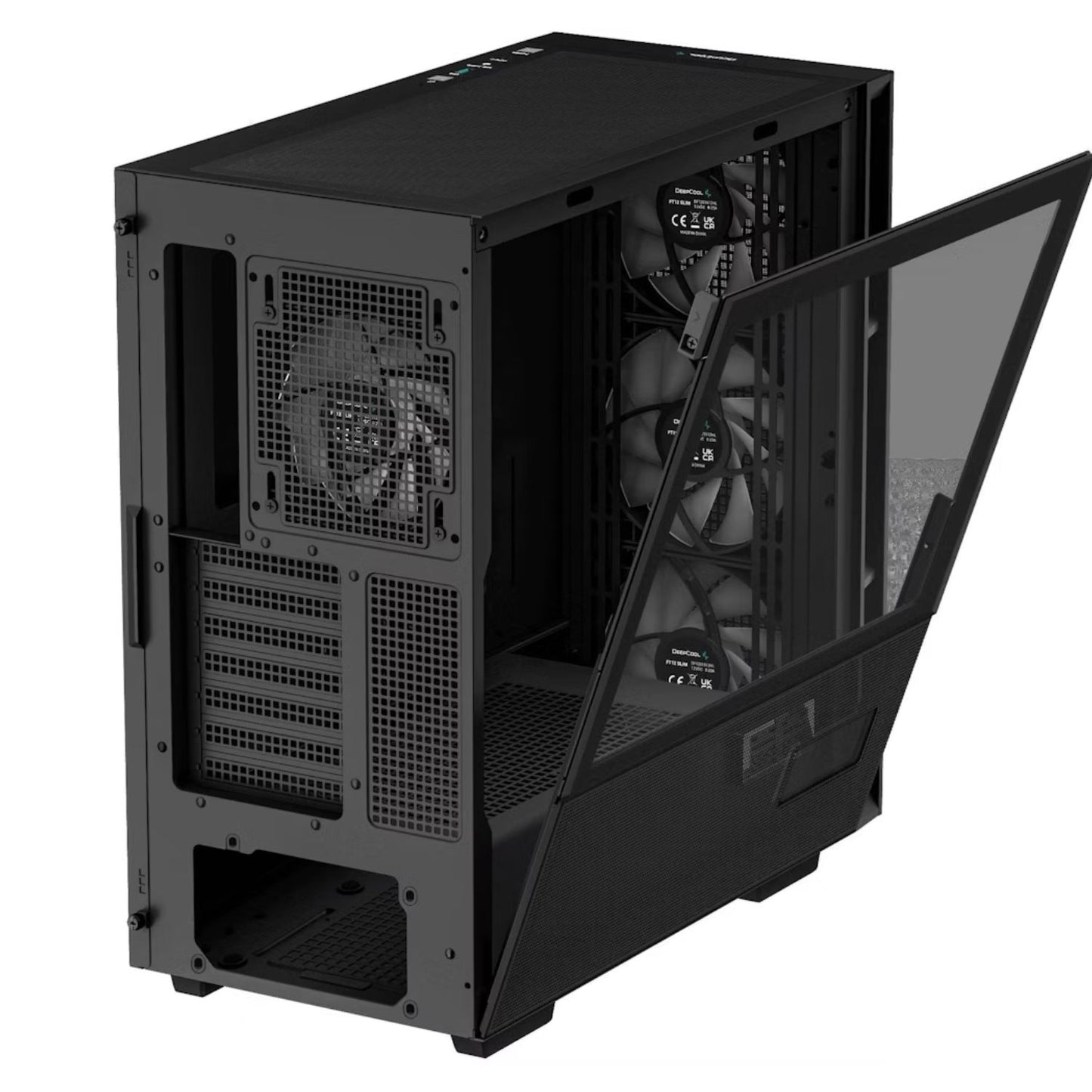 DeepCool CH560 DIGITAL High Airflow Mid-Tower ATX Case, Digital Status Display,