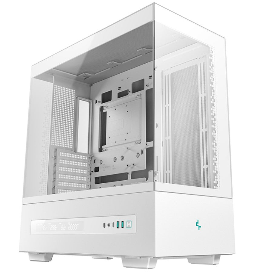 DeepCool CH690 DIGITAL WH Mid-Tower ATX Case, Panoramic Design,  Support up to 4