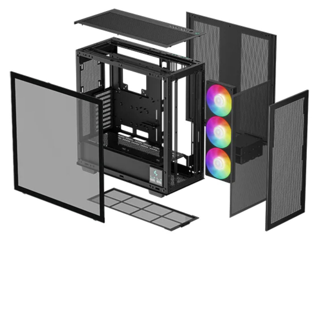 DeepCool MORPHEUS Modular High Airflow ATX Case, 1xPre-Installed Fans, USB3.0×4
