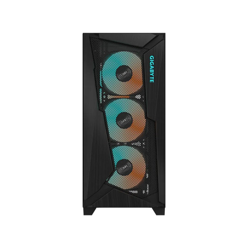 Gigabyte C301V2 RGB Tempered Glass E-ATX Black Mid Tower Gaming Chassis  2x3.5'