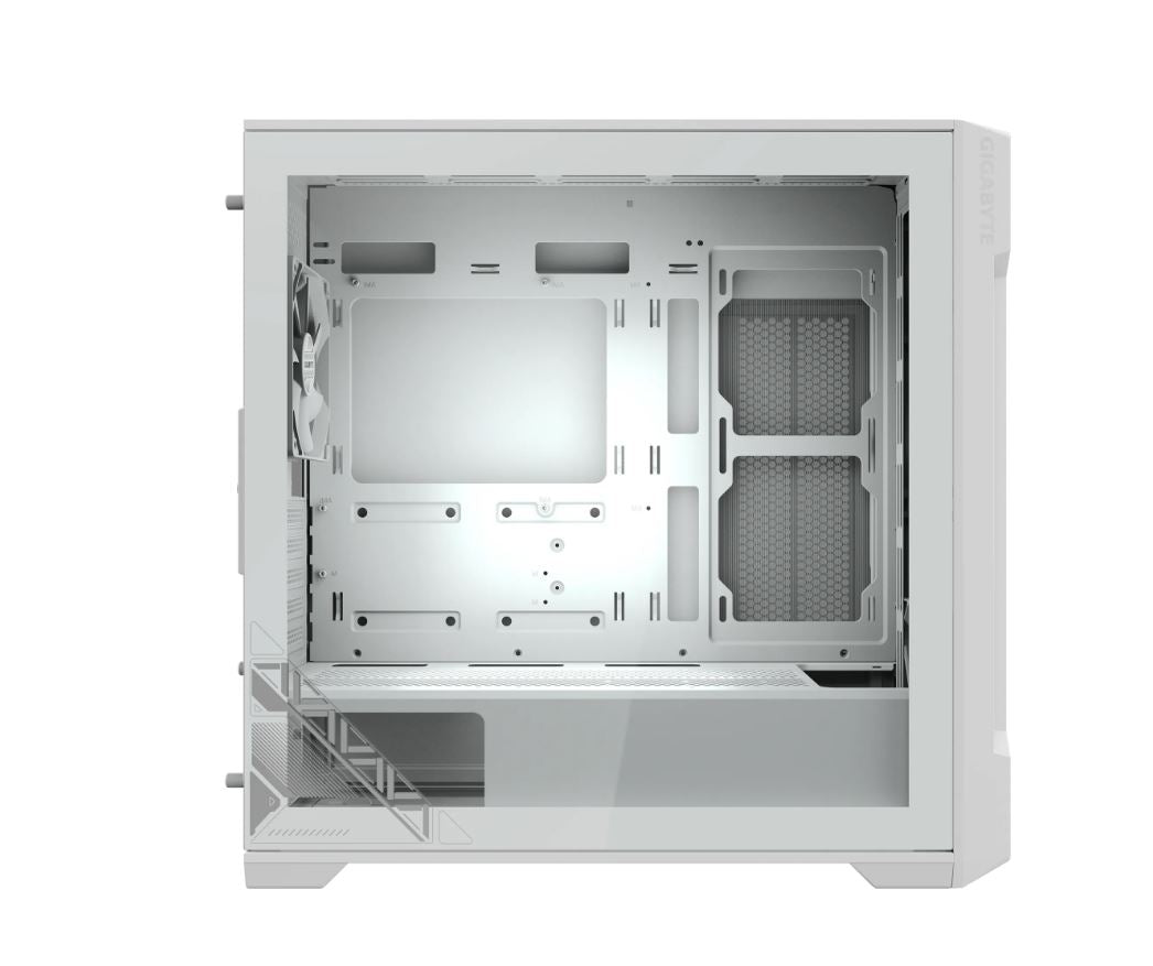 GIGABYTE C102 GLASS ICE Mid Tower case, H450x W210x D450 mm, White, 5 Expansion slots, 2x 3.5' Drive Support, 2 + 1 x 2.5' Drive Support, USB 3.0 x2