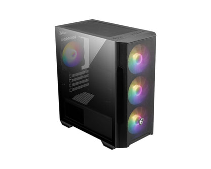 MSI MAG FORGE M100R Micro ATX Case, 1x USB 3.2, 2x USB 2.0, 1x Audio, 1x Mic, 4x