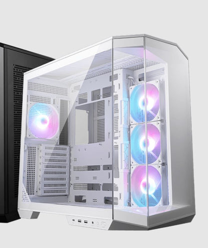 MSI MAG PANO 100R PZ WHITE Micro ATX Case, 2 x USB 5Gbps , 1x USB C 20Gbps, 1 x