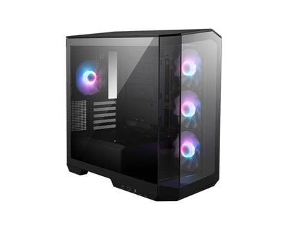 MSI MAG PANO M100R PZ BLACK Micro ATX Case, 1x USB 3.2, 2x USB 2.0, 1x Audio, 1x