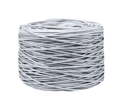 8ware CAT6 UTP Cable 305m Roll - Grey White Full 0.55mm Copper UTP stranded Ethe