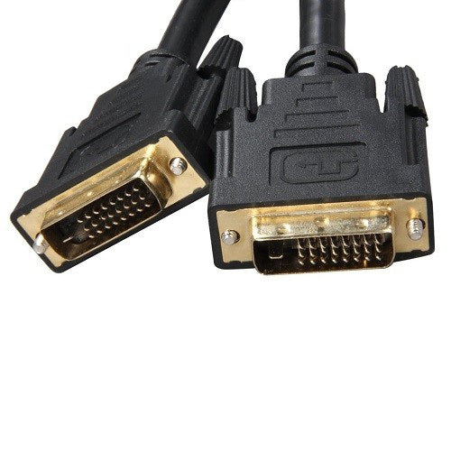 8Ware DVI-D Dual Link Cable 5m — Male to Male, 25-Pin, 28AWG, For PS4, PS3, Xbox 360