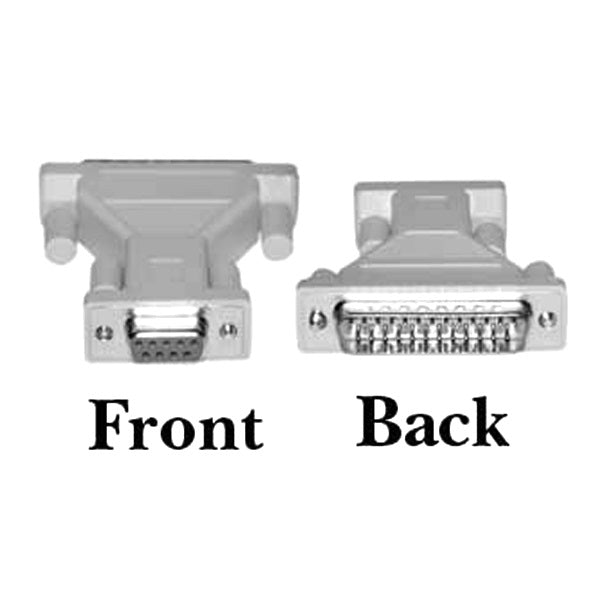 8Ware DB25 to DB9 Serial Adapter — D-SUB 25-Pin Male to 9-Pin Female