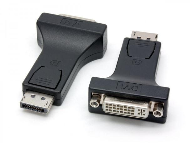 8Ware DisplayPort to DVI Adapter — 20-Pin DP Male to DVI 24+1-Pin Female
