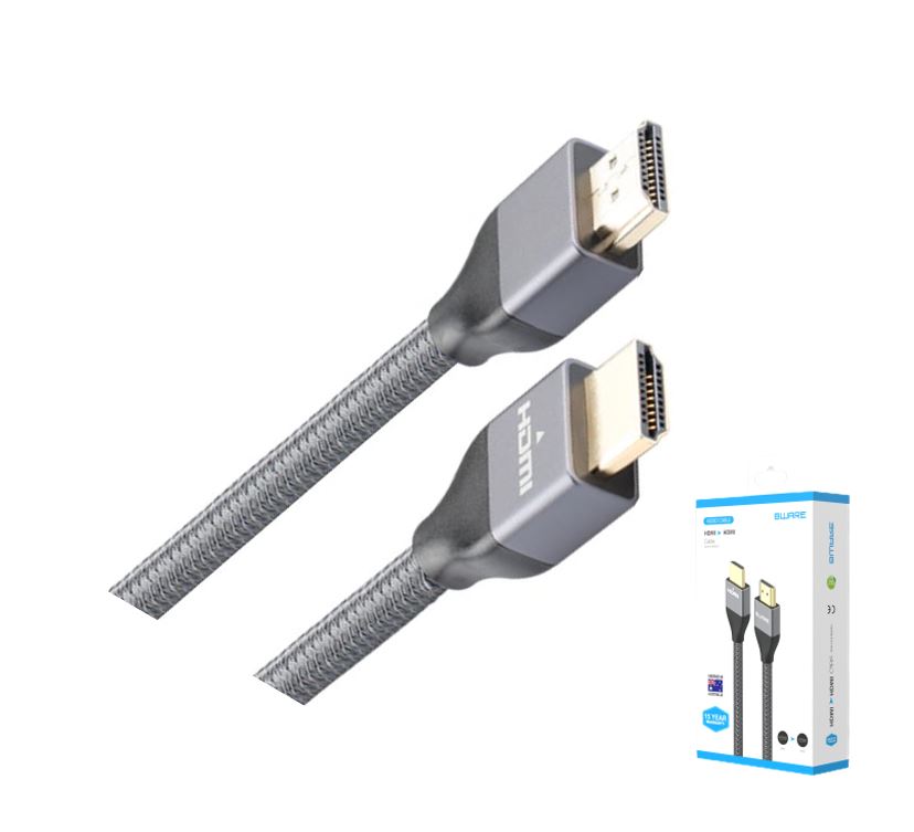 8Ware Premium HDMI 2.0 Cable 2m Retail Pack 19 pins Male to Male UHD 4K HDR High