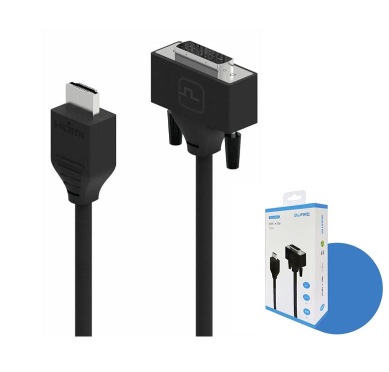 8ware Pro Series HDMI to DVI cable Male to Male Nickel plated high performance 3