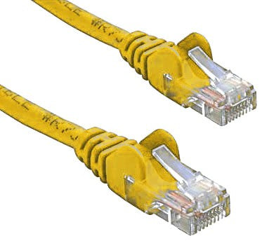 8Ware CAT5e Ethernet Patch Cable 2m — Yellow, RJ45, UTP, Premium