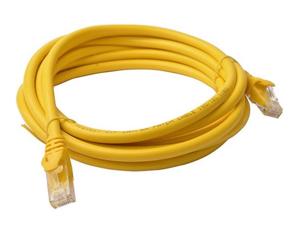 8Ware CAT6 Cable 3m - Yellow Premium RJ45 Ethernet Network LAN UTP Patch Cord 26AWG CU Jacket