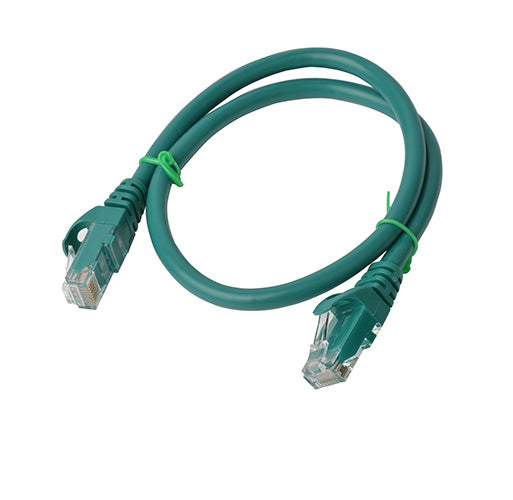 8Ware CAT6A Ethernet Patch Cable 0.25m — Green, RJ45, UTP