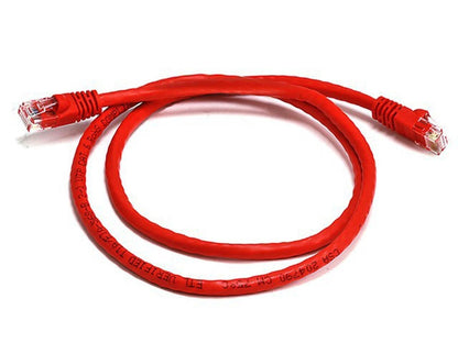 8Ware CAT6A Ethernet Patch Cable 0.25m — Red, RJ45, UTP