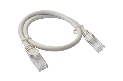 8Ware CAT6A Ethernet Patch Cable 0.25m — White, RJ45, UTP