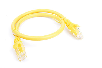 8Ware CAT6A Ethernet Patch Cable 0.25m — Yellow, RJ45, UTP