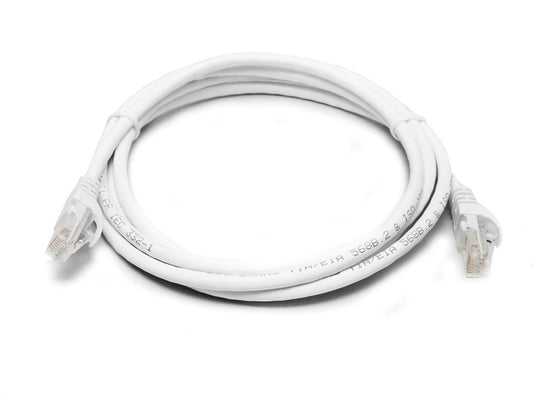 8Ware CAT6A Cable 0.5m (50cm) - White Color RJ45 Ethernet Network LAN UTP Patch