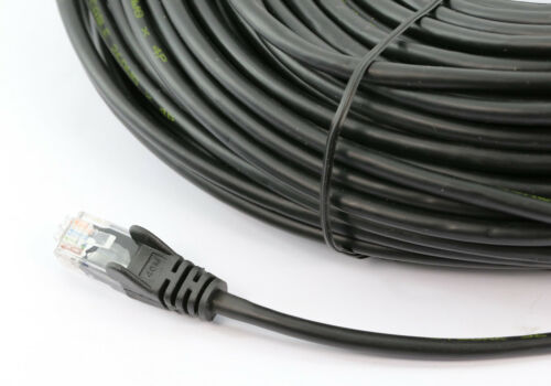 8Ware CAT6A Cable 15m - Black Color RJ45 Ethernet Network LAN UTP Patch Cord Sna