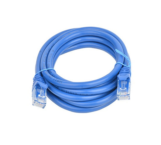 8Ware CAT6A Ethernet Patch Cable 2m — Blue, RJ45, UTP