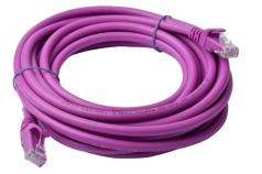 8Ware CAT6A Ethernet Patch Cable 5m — Purple, RJ45, UTP