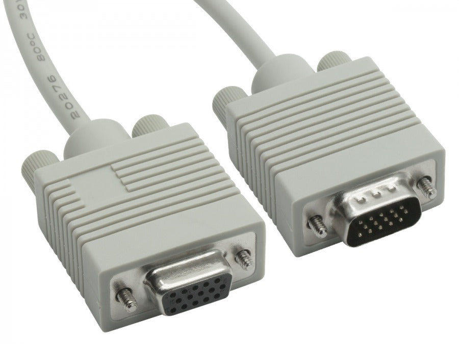 8Ware VGA Monitor Extension Cable 2m — HD15 15-Pin Male to Female