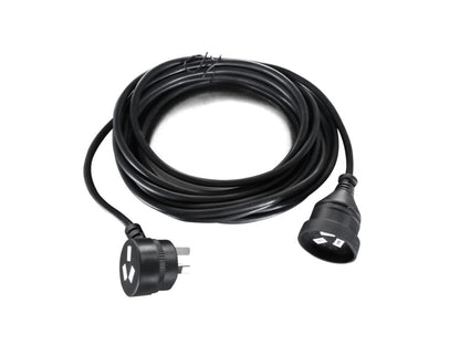 8Ware AU Power Cable Extension  3-Pin Male to Female 2m 3-Pin AU Piggy Back Blac