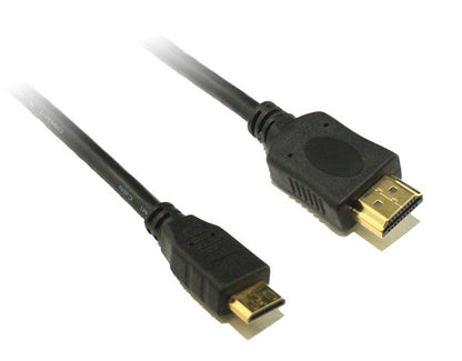 8Ware Mini HDMI to HDMI Cable 3m — V1.4, 3D, 1080p Full HD, with Ethernet, Male to Male