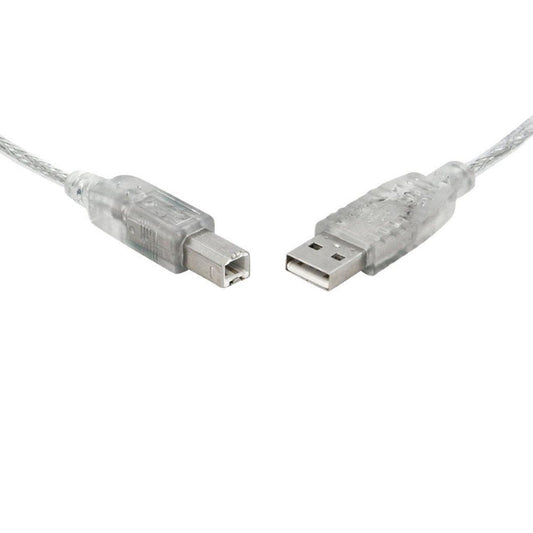8Ware USB 2.0 Printer Cable 1m — USB-A to USB-B Male to Male, For HP, Canon, Dell