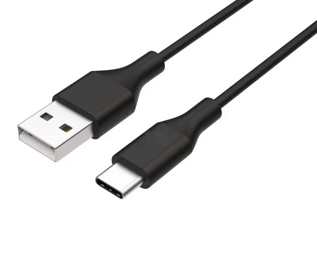 8Ware USB-C Braided Charge & Sync Cable 1m — Black, Heavy Duty